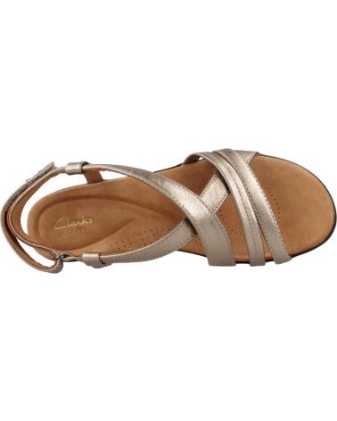Sandales pour Femme CLARKS SANDALIAS MUJER MODELO TULEAH MAY COLOR ORO METALIC