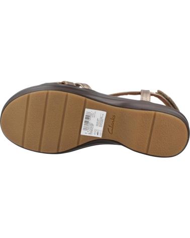 Sandales pour Femme CLARKS SANDALIAS MUJER MODELO TULEAH MAY COLOR ORO METALIC