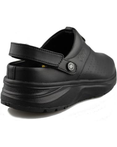Woman and Man Clogs JOYA IQ SD ZUECO BLACK