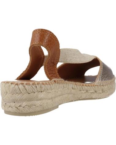 Sandales pour Femme TONI PONS ALPARGATAS MUJER MODELO ESTEL COLOR PLATA LATICUIR