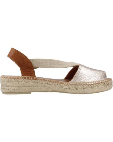 Sandales pour Femme TONI PONS ALPARGATAS MUJER MODELO ESTEL COLOR PLATA LATICUIR