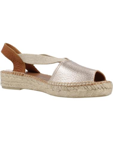 Sandales pour Femme TONI PONS ALPARGATAS MUJER MODELO ESTEL COLOR PLATA LATICUIR