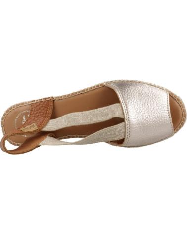 Sandales pour Femme TONI PONS ALPARGATAS MUJER MODELO ESTEL COLOR PLATA LATICUIR