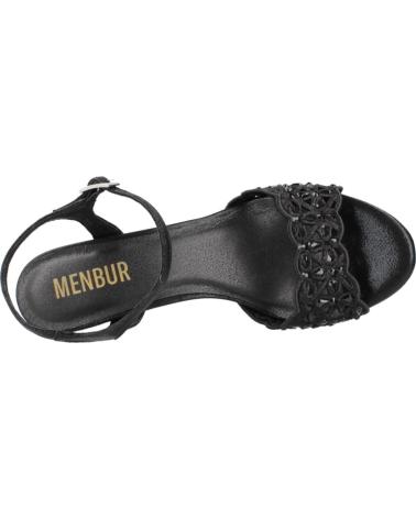 Sandales pour Femme MENBUR SANDALIAS DE FIESTA MUJER MODELO 24730M COLOR NEGRO BLACK