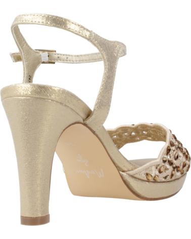 Sandales pour Femme MENBUR SANDALIAS DE FIESTA MUJER MODELO 24730M COLOR ORO GOLD