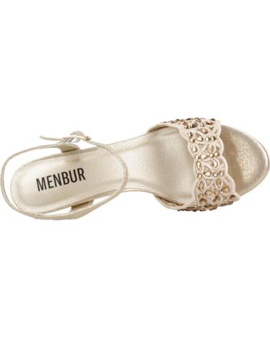 Sandales pour Femme MENBUR SANDALIAS DE FIESTA MUJER MODELO 24730M COLOR ORO GOLD