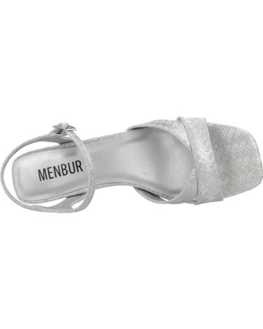 Sandales pour Femme MENBUR SANDALIAS DE FIESTA MUJER MODELO 24751M COLOR PLATA SILVER