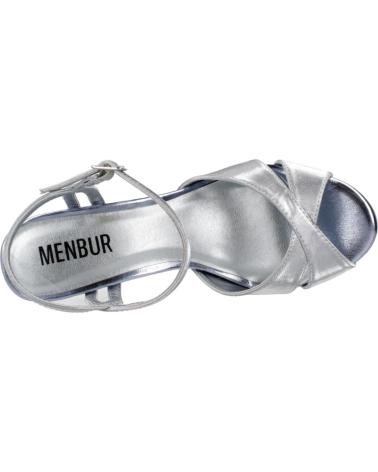 Sandales pour Femme MENBUR SANDALIAS DE FIESTA MUJER MODELO 24768M COLOR PLATA BLSHD