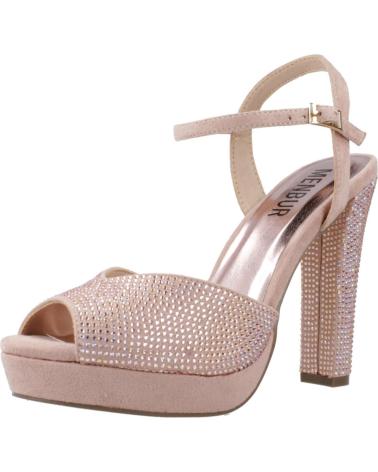 Sandales pour Femme MENBUR SANDALIAS DE FIESTA MUJER MODELO 24791M COLOR NEGRO NUDE