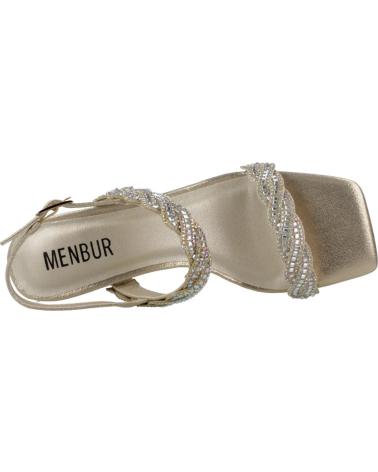 Sandales pour Femme MENBUR SANDALIAS DE FIESTA MUJER MODELO 24797M COLOR ORO GOLD