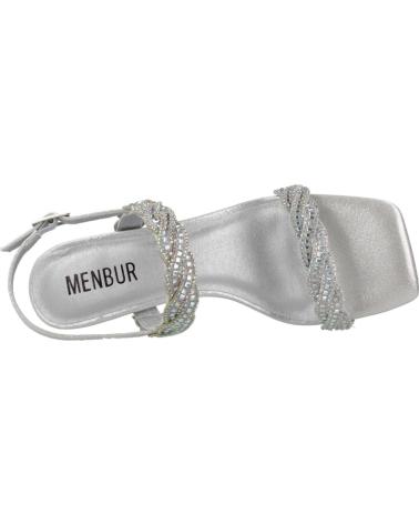 Sandales pour Femme MENBUR SANDALIAS DE FIESTA MUJER MODELO 24797M COLOR PLATA SILVER