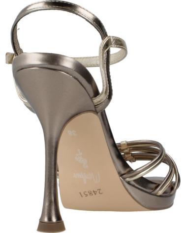 Sandali per Donna MENBUR SANDALIAS DE FIESTA MUJER MODELO 24851M COLOR PLATA TAUPE