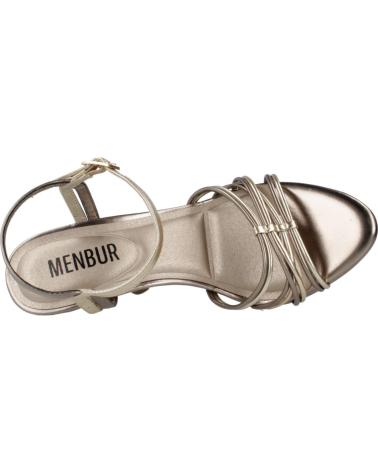 Sandali per Donna MENBUR SANDALIAS DE FIESTA MUJER MODELO 24851M COLOR PLATA TAUPE