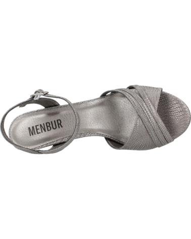 Sandálias de Mulher MENBUR SANDALIAS DE FIESTA MUJER MODELO 25276M COLOR PLATA TAUPE