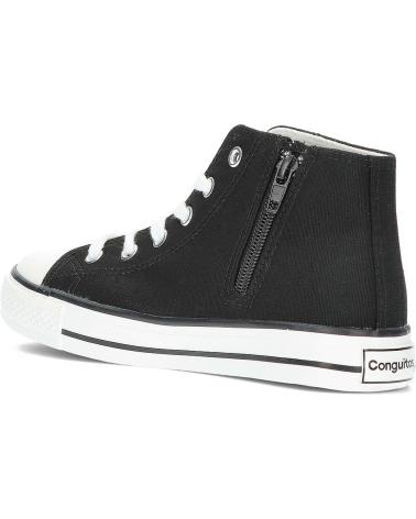 Zapatillas deporte de Niña y Niño conguitos ZAPATILLAS ALTAS UNISEX 28302 NEGRO