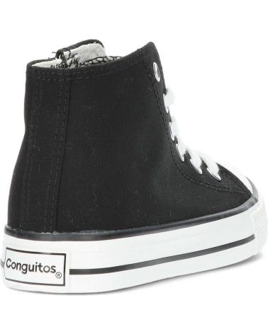 Zapatillas deporte de Niña y Niño conguitos ZAPATILLAS ALTAS UNISEX 28302 NEGRO
