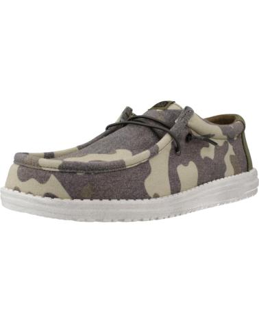 Scarpe per Uomo HEY DUDE ZAPATILLAS HOMBRE MODELO WALLY WASHED COLOR VERDE CAMO