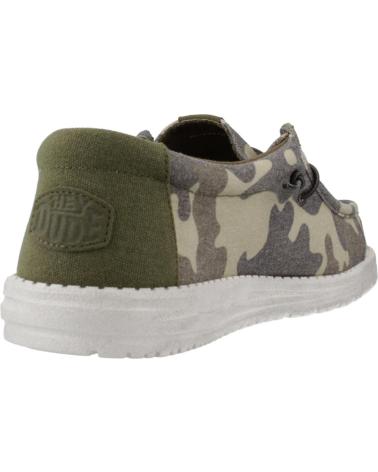 Scarpe per Uomo HEY DUDE ZAPATILLAS HOMBRE MODELO WALLY WASHED COLOR VERDE CAMO