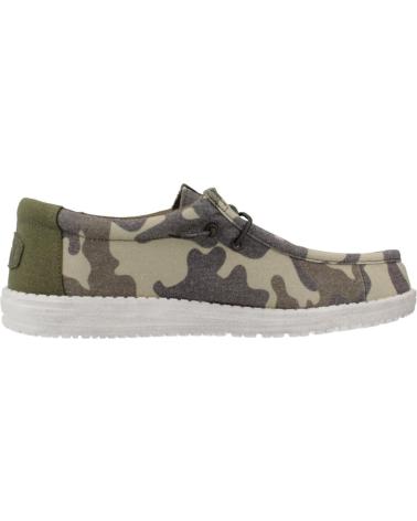 Scarpe per Uomo HEY DUDE ZAPATILLAS HOMBRE MODELO WALLY WASHED COLOR VERDE CAMO