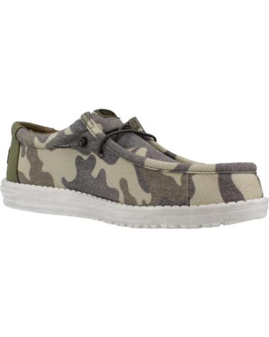 Scarpe per Uomo HEY DUDE ZAPATILLAS HOMBRE MODELO WALLY WASHED COLOR VERDE CAMO