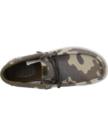 Scarpe per Uomo HEY DUDE ZAPATILLAS HOMBRE MODELO WALLY WASHED COLOR VERDE CAMO