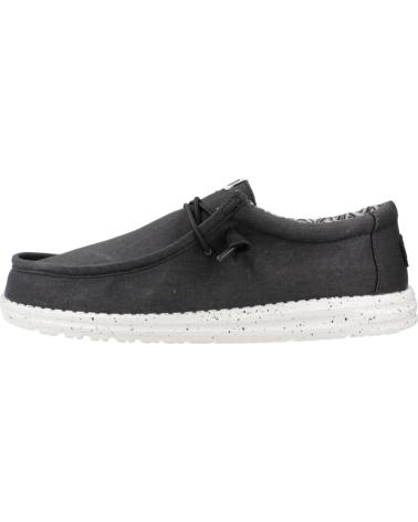 Nauticos pour Homme HEY DUDE INFORMALES HOMBRE MODELO WALLY CANVAS COLOR NEGRO BLCKWHT