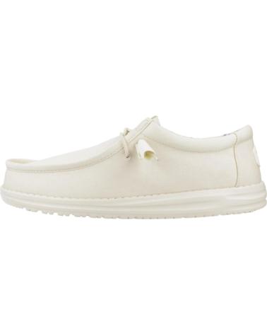 Man Boat shoes HEY DUDE INFORMALES HOMBRE MODELO WALLY CANVAS COLOR BLANCO STNWHT