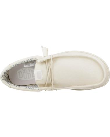 Nauticos de Hombre HEY DUDE INFORMALES HOMBRE MODELO WALLY CANVAS COLOR BLANCO STNWHT
