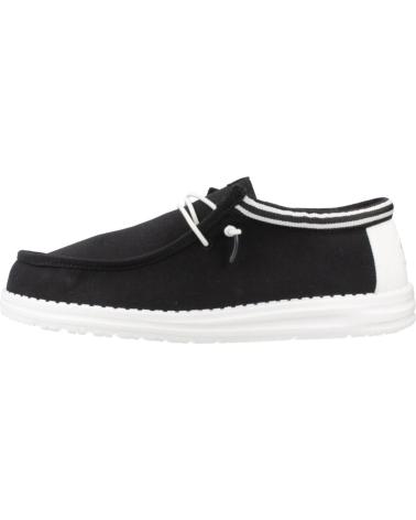 Esportes  de Homem HEY DUDE ZAPATILLAS HOMBRE MODELO WALLY LETTERMAN COLOR NEGRO BLCKWHT