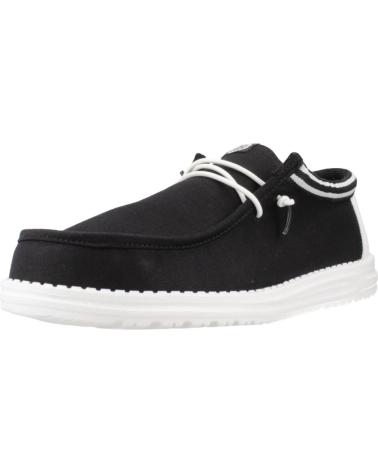 Sneaker für Herren HEY DUDE ZAPATILLAS HOMBRE MODELO WALLY LETTERMAN COLOR NEGRO BLCKWHT