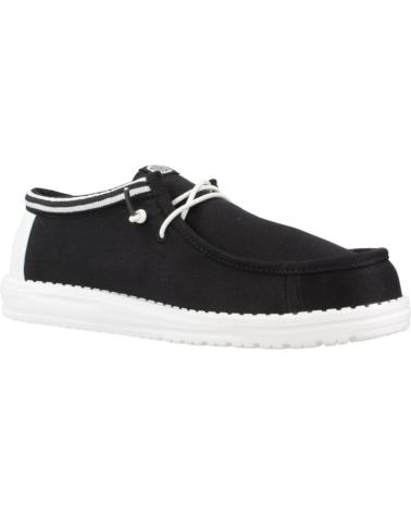 Sneaker für Herren HEY DUDE ZAPATILLAS HOMBRE MODELO WALLY LETTERMAN COLOR NEGRO BLCKWHT
