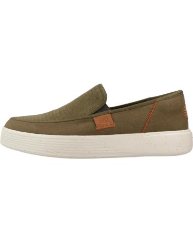 Man shoes HEY DUDE INFORMALES HOMBRE MODELO SUNAPEE M COASTLINE COLOR VERDE OLI OLIVE