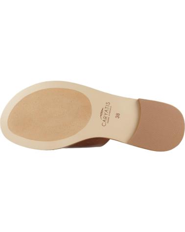 Woman Sandals CARYATIS SANDALIAS MUJER MODELO 6299C COLOR MARRON BRWNGLD