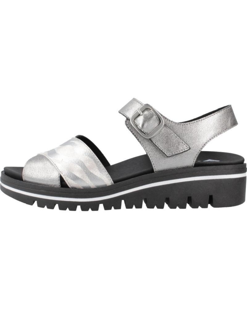 Sandalen für Damen PIESANTO SANDALIAS MUJER MODELO 240778P COLOR PLATA ACERO