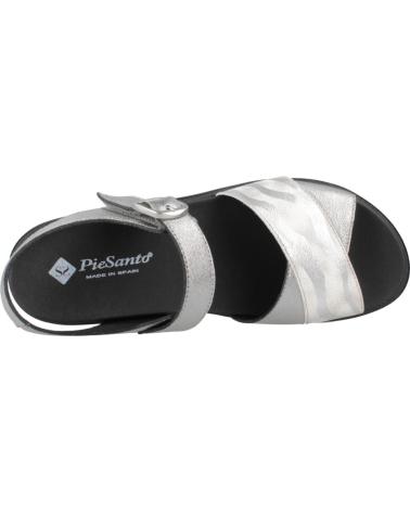 Sandalen für Damen PIESANTO SANDALIAS MUJER MODELO 240778P COLOR PLATA ACERO