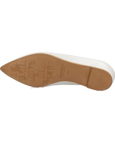 WONDERS BAILARINAS MUJER MODELO A3802 COLOR BLANCO OFF