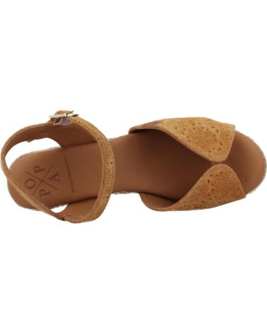 Sandalen für Damen POPA SANDALIAS MUJER MODELO BENISA COLOR MARRON CUERO
