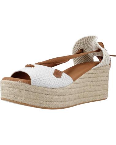 Zapatos de Mujer POPA ALPARGATAS MUJER MODELO VALDES SNAKE COLOR BLANCO BLANCO BLANCO