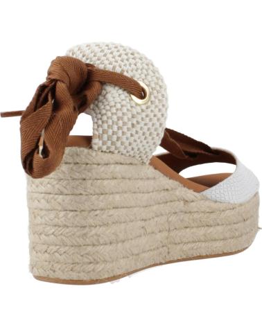 Zapatos de Mujer POPA ALPARGATAS MUJER MODELO VALDES SNAKE COLOR BLANCO BLANCO BLANCO