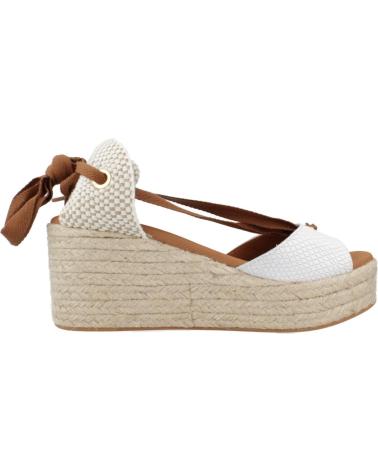 Zapatos de Mujer POPA ALPARGATAS MUJER MODELO VALDES SNAKE COLOR BLANCO BLANCO BLANCO