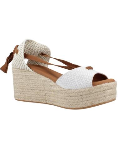 Zapatos de Mujer POPA ALPARGATAS MUJER MODELO VALDES SNAKE COLOR BLANCO BLANCO BLANCO