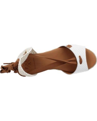Zapatos de Mujer POPA ALPARGATAS MUJER MODELO VALDES SNAKE COLOR BLANCO BLANCO BLANCO