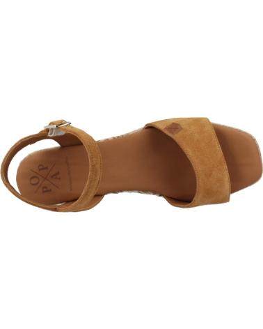 Sandalen für Damen POPA SANDALIAS MUJER MODELO AKUMAL COLOR MARRON CUERO