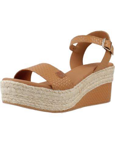Sandálias de Mulher POPA SANDALIAS MUJER MODELO ARAMBOL TRENZADO COLOR MARRON CUERO
