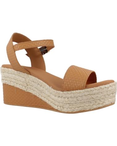 Sandálias de Mulher POPA SANDALIAS MUJER MODELO ARAMBOL TRENZADO COLOR MARRON CUERO