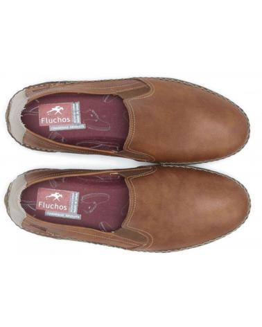 Halbschuhe für Herren FLUCHOS MOCASINES HOMBRE MODELO F1174 COLOR MARRON CUERO CUERO