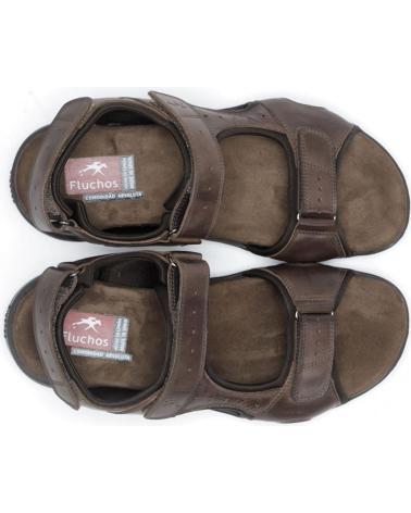 Sandalias de Hombre FLUCHOS SANDALIAS HOMBRE MODELO F1201 COLOR MARRON CAFE CAFE