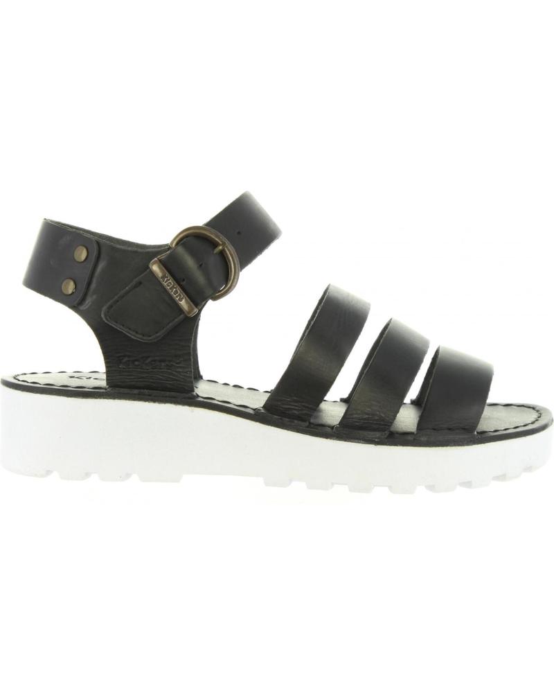 Woman Sandals KICKERS 470900-55 CLIPPER 81 NOIR-BLANC