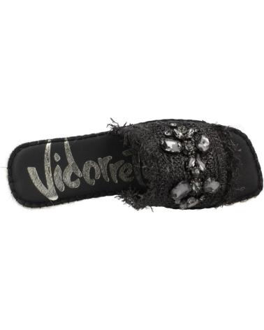 Sandalen für Damen VIDORRETA SANDALIAS MUJER MODELO RAFIA CRISTAL COLOR NEGRO