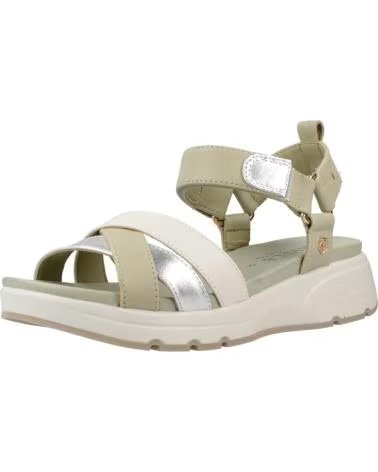 CARMELA SANDALEN 161480 MEHRFARBIG ERDTÖNE MIT KOMFORT-PLATEAUSOHLE KAKI